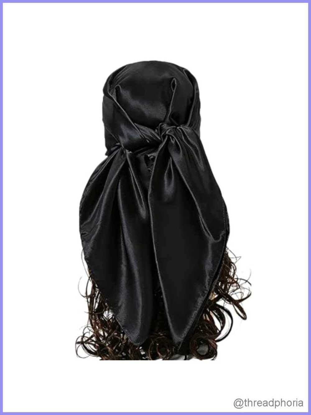 35" Satin-Like Large Square Scarf Hair Wrap Bandana Neck Wrap